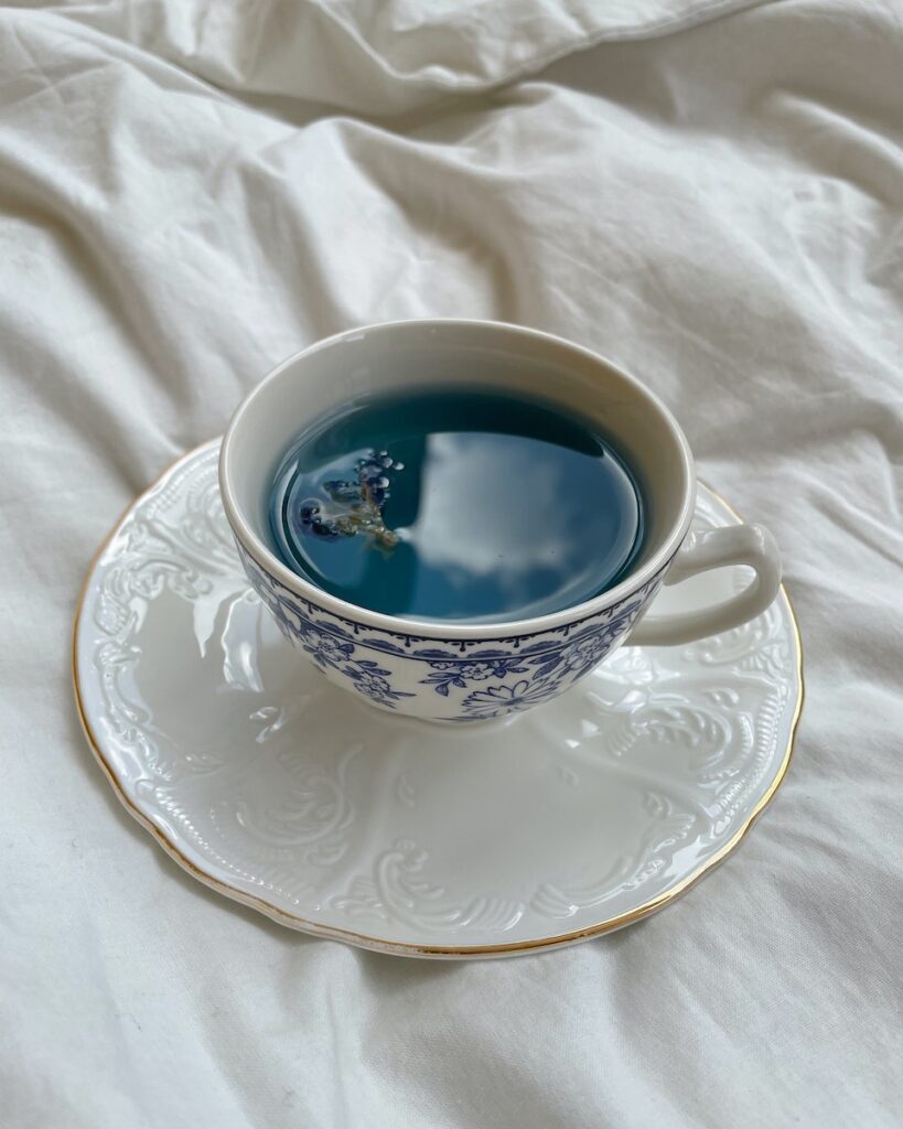 niebieska herbata