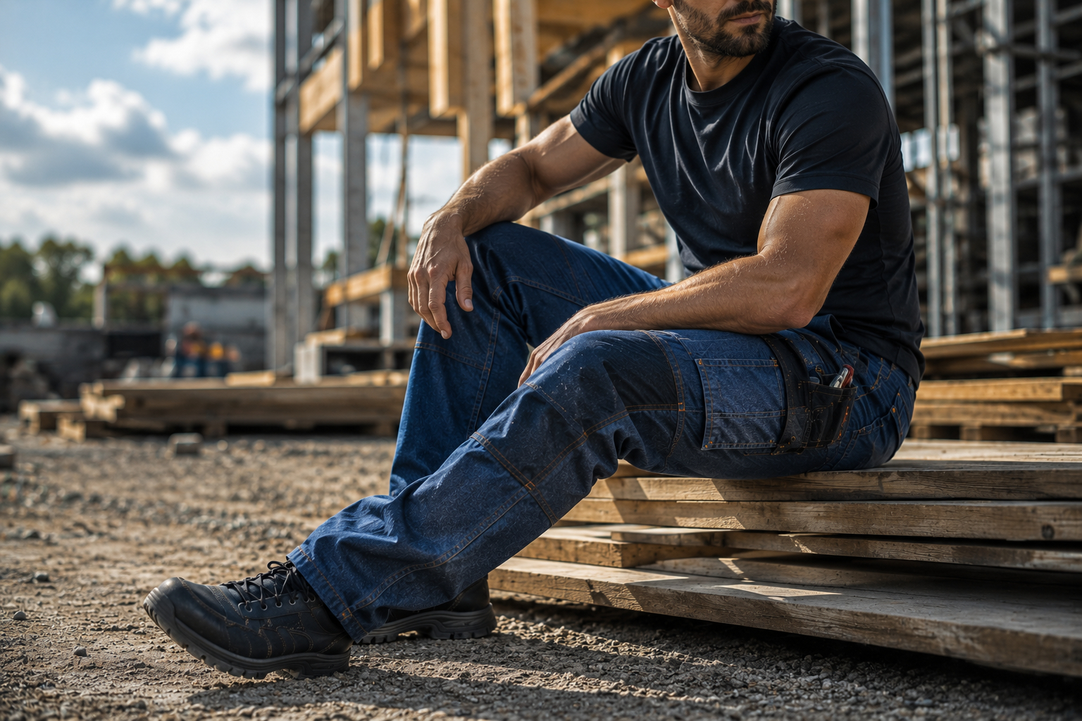 Spodnie robocze jeans